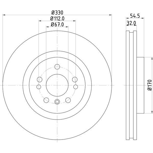 Pagid Brakes Brake Disc, 355126301 355126301 - main